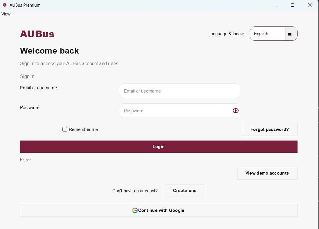 Light mode theme - clean white variant of the login screen